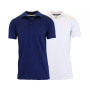 Men's Tag less Dry-Fit Moisture-Wicking Polo Shirt, Pack of 2