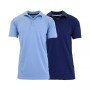 Men's Tag less Dry-Fit Moisture-Wicking Polo Shirt, Pack of 2