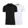 Men's Tag less Dry-Fit Moisture-Wicking Polo Shirt, Pack of 2