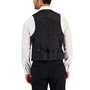 Men's Classic-Fit UltraFlex Stretch Black Solid Tuxedo Vest