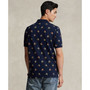 Men's Cotton Classic-Fit Printed Mesh Polo Shirt