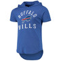 Men's Heathered Royal Buffalo Bills Field Goal Tri-Blend Hoodie T-shirt