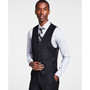 Men's Classic-Fit Wool Stretch Solid Suit Vest