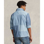 Men's Classic-Fit Patchwork Chambray Shirt