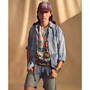 Men's Classic-Fit Patchwork Chambray Shirt