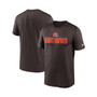 Men's Brown Cleveland Browns Legend Microtype Performance T-shirt