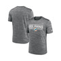 Men's Gray Miami Dolphins Yardline Velocity Performance T-shirt