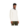 Men's Cotton Blend Aran Cable Crew Neck Sweater