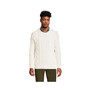 Men's Cotton Blend Aran Cable Crew Neck Sweater