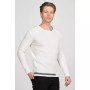 Men's Modern Half Striped Sweater