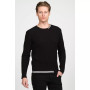 Men's Modern Half Striped Sweater