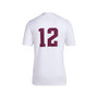 Men's #12 White Texas A&M Aggies Team Baseball Jersey