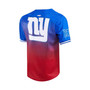 Men's Royal, Red New York Giants Ombre Mesh Button-Up Shirt