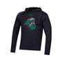 Men's Black Coastal Carolina Chanticleers School Logo Raglan Long Sleeve Hoodie Performance T-shirt
