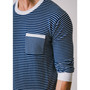Men's Long Sleeve Crew Neck Sweater with Pocket