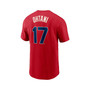 Men's Shohei Ohtani Red Los Angeles Angels 2022 City Connect Name and Number T-shirt