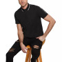 Men's Logo Taped Tipped Collar Polo Shirt