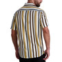 Men's Logo Stripe Shirt-Sleeve Shirt