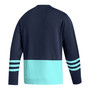 Men's Deep Sea Blue Seattle Kraken Logo AEROREADY Pullover Sweater
