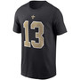 Men's Michael Thomas Black New Orleans Saints Name and Number T-shirt