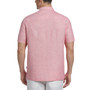 Men's Embroidered Pintucked Panel Button-Down Shirt