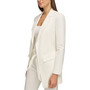 Women's Solid-Color Notch-Lapel Long-Line Blazer