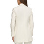 Women's Solid-Color Notch-Lapel Long-Line Blazer
