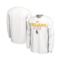 Men's White USC Trojans On Court Long Sleeve T-shirt