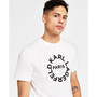 Men's Slim-Fit Flocked Circle Logo Graphic T-Shirt, Created for Macy's