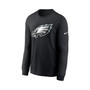 Men's Black Philadelphia Eagles Primary Team Logo Long Sleeve T-shirt