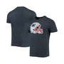 Men's Heathered Navy New England Patriots Alternative Logo Tri-Blend T-shirt