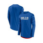 Men's Branded Royal, Red Buffalo Bills Square Off Long Sleeve T-shirt