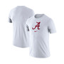 Men's White Alabama Crimson Tide Essential Logo T-shirt