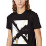 Men's Skyscraper Crewneck Short-Sleeve Metallic Graphic T-Shirt