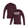 Men's Maroon Texas A&M Aggies Sideline Creator Practice AEROREADY Long Sleeve T-shirt