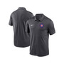 Men's Anthracite Chicago Cubs Diamond Icon Franchise Performance Polo Shirt