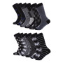 Men's Modern Collection Dress Socks Pack of 12