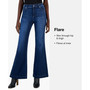 Juniors' High-Rise Bootcut Flared Leg Jeans