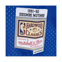 Men's Dikembe Mutombo Royal, Gold Denver Nuggets Hardwood Classics 1991-92 Split Swingman Jersey