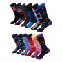 Men's Bold Designer Dress Socks Pack of 12