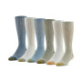 Men's 6-Pack Casual Harrington Socks