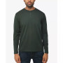 Men's Soft Stretch Henley Neck Long Sleeve T-shirt