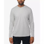 Men's Soft Stretch Henley Neck Long Sleeve T-shirt