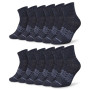 Men's Moisture Control Low Cut Ankle Socks 12 Pack