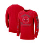 Men's Red Chicago Bulls Courtside Retro Elevated Long Sleeve T-shirt