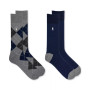 Men's Argyle Slack Socks, 2-Pack