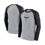 Men's Gray, Black Pittsburgh Pirates Game Authentic Collection Performance Raglan Long Sleeve T-shirt