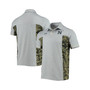 Men's Heathered Gray Navy Midshipmen Freedom Performance Polo Shirt
