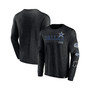 Men's Branded Black Dallas Cowboys High Whip Pitcher Long Sleeve T-shirt