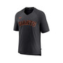 Men's Black San Francisco Giants Authentic Collection Pregame Raglan Performance V-Neck T-shirt